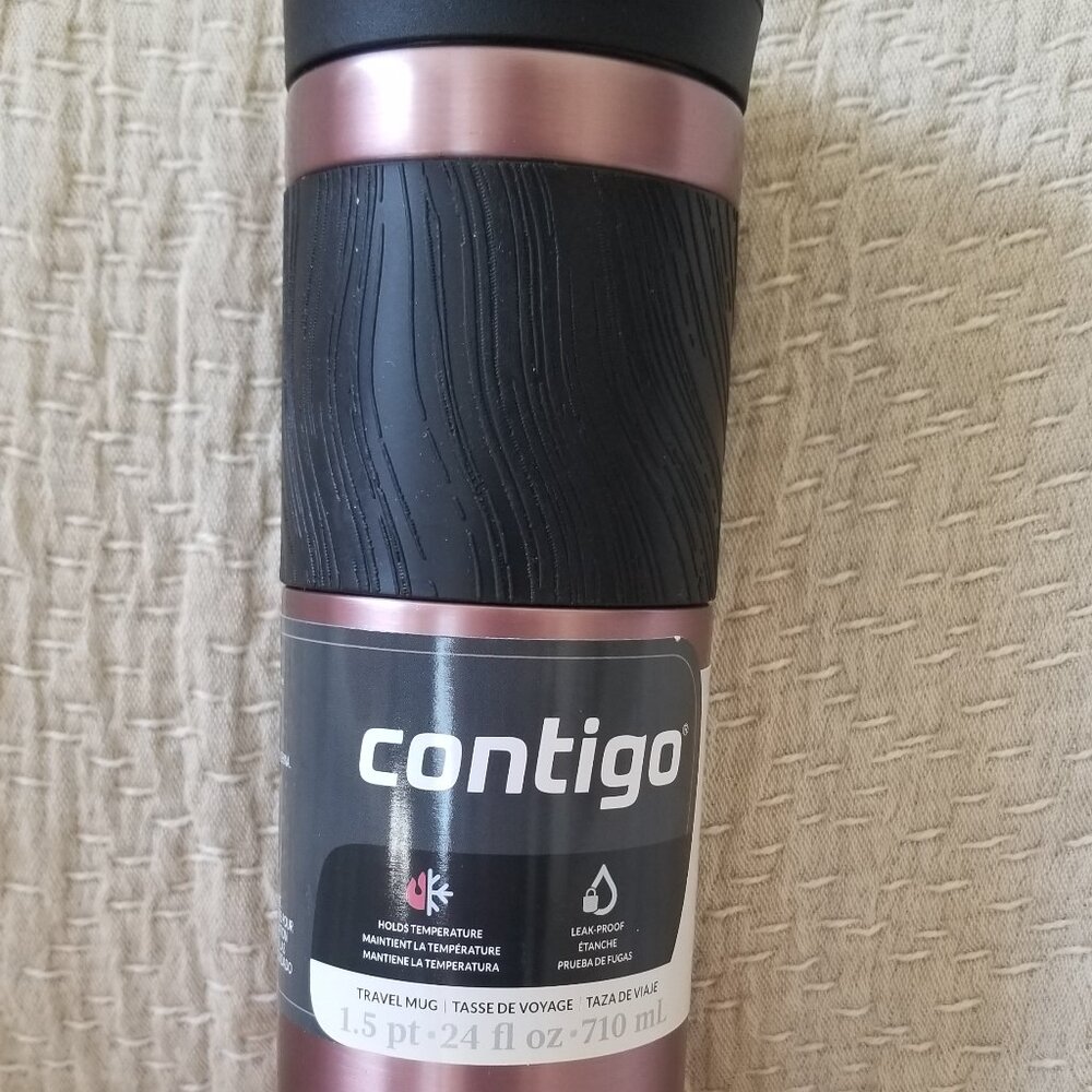 Contigo Pink Travel Mug 24 Fl. Oz 1.5 pt - 710 ml. Brand new
